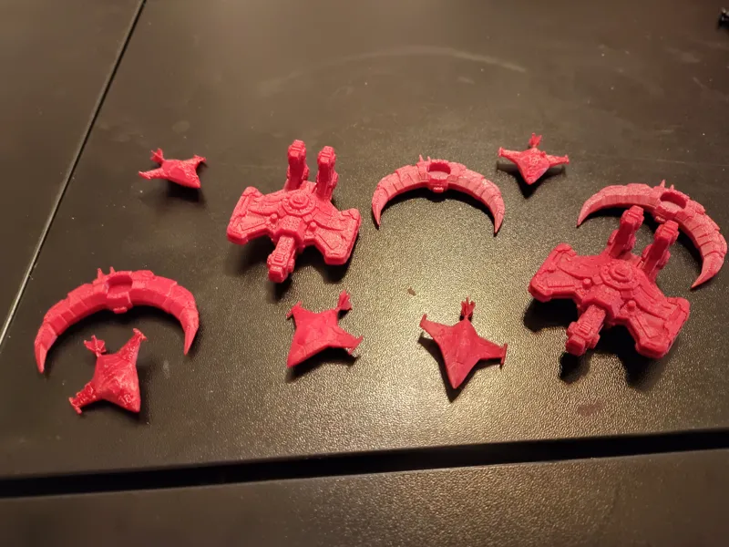 Last Light Spaceships - Red theme