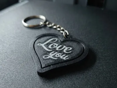 Heart Keychain | Heart Keychain "Love You"