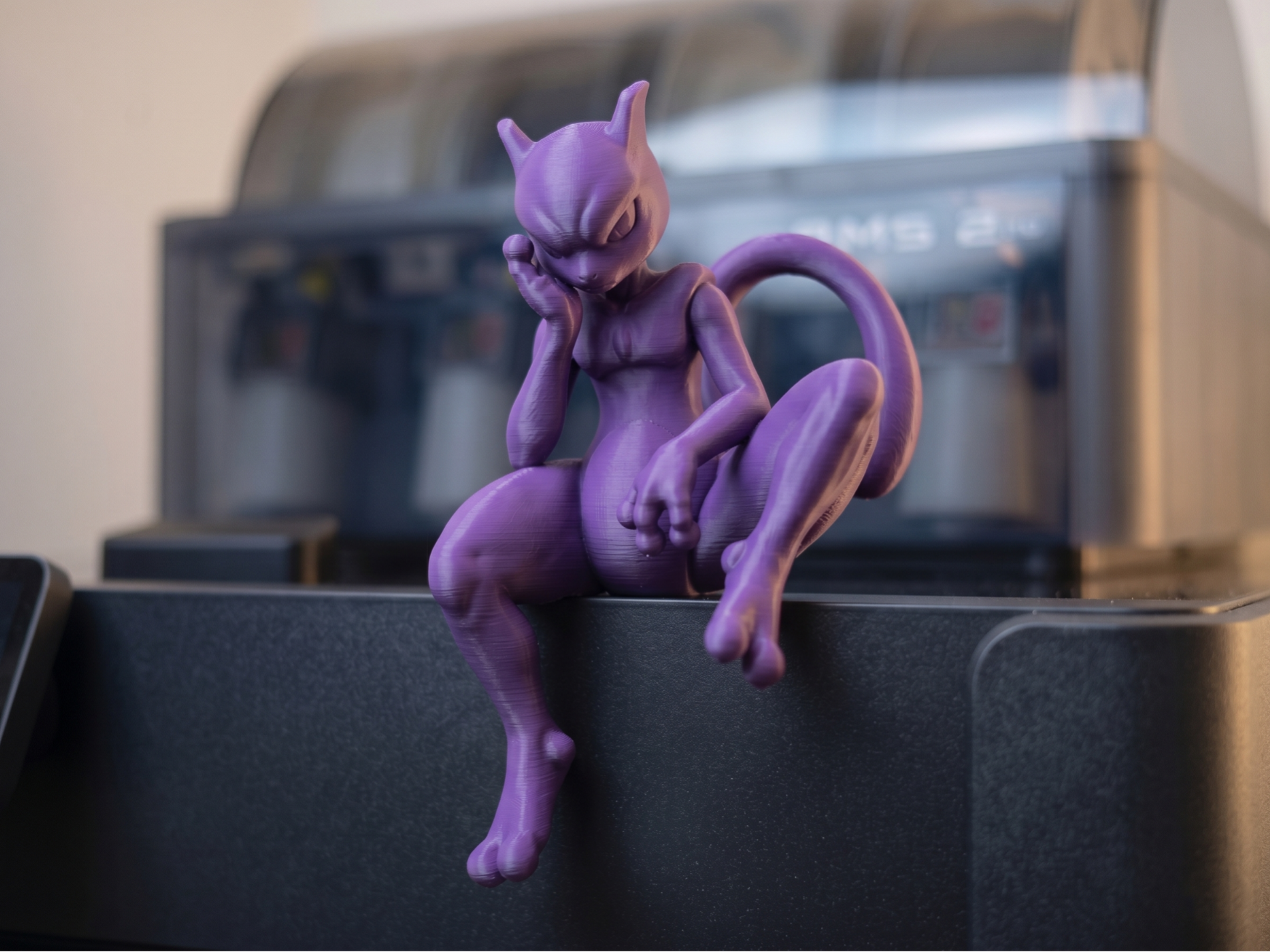 Pensive Mewtwo - Edge Sitting