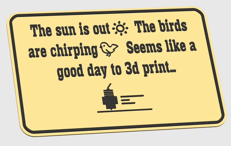 Good day to 3d print