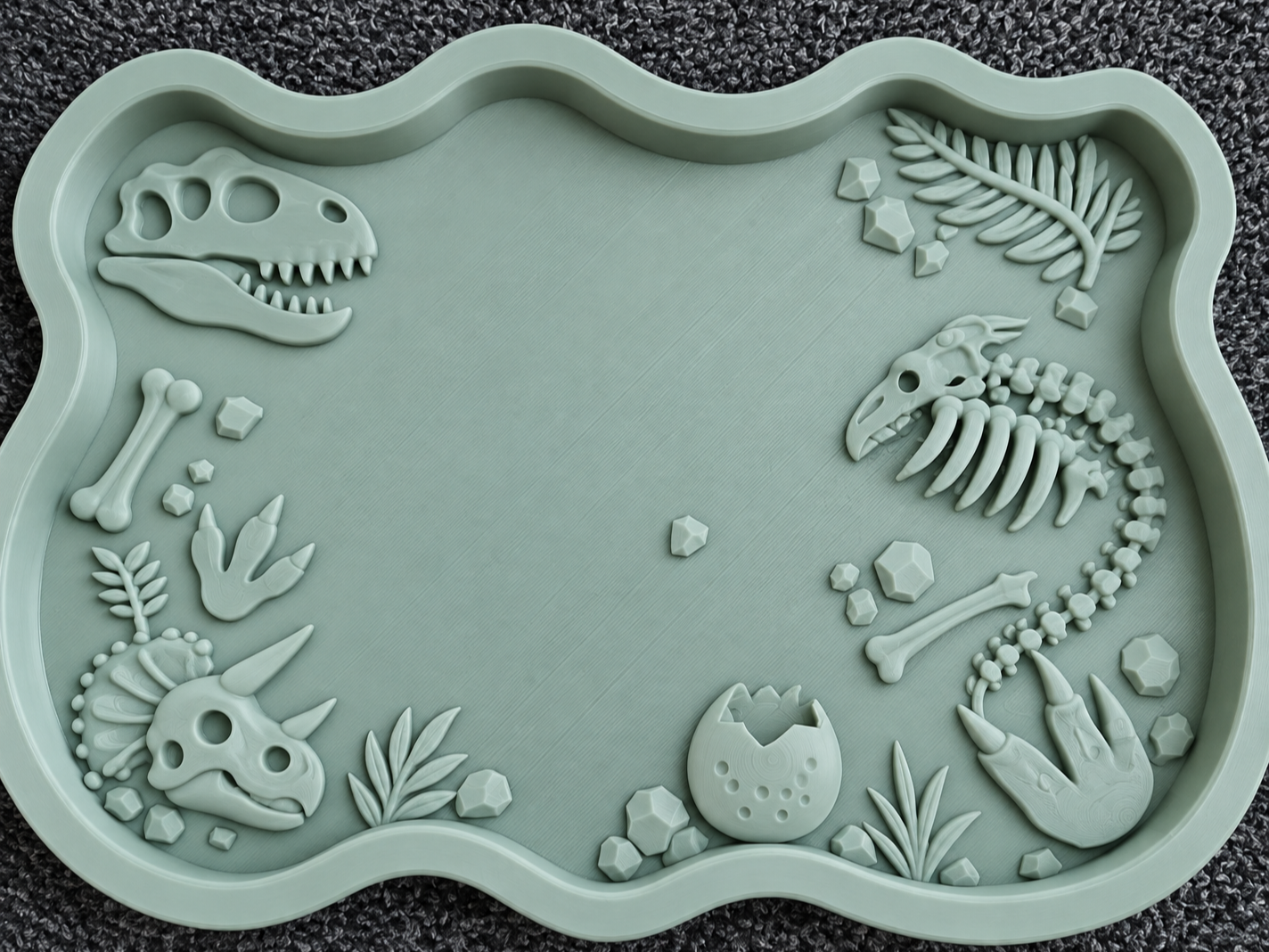 Prehistoric Dinosaur Fossil Sensory Tray - 1