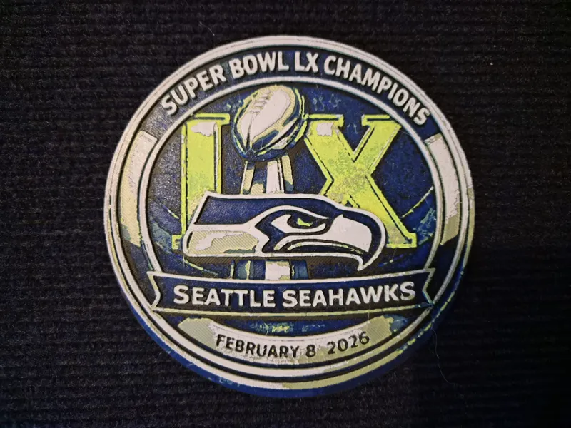 Superbowl LX Seahawks Champion Medal