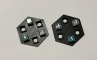 Dice holders with backing.