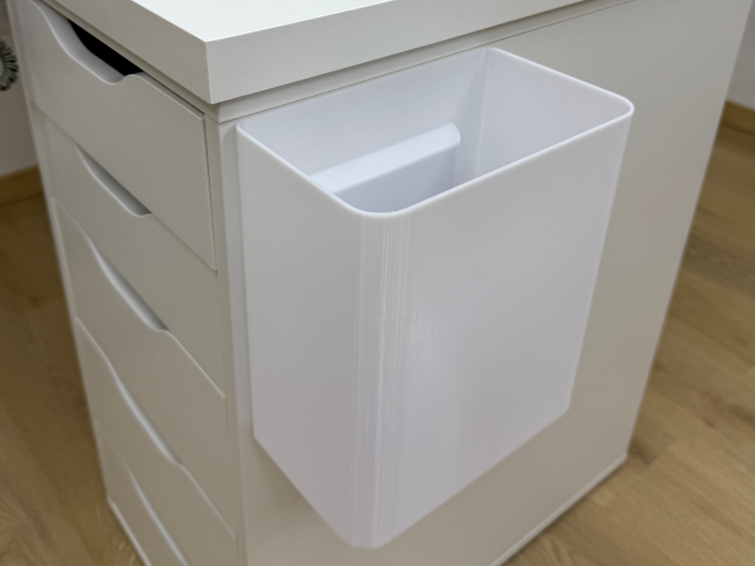 Wall Mount Salon Waste Bin Clip-On