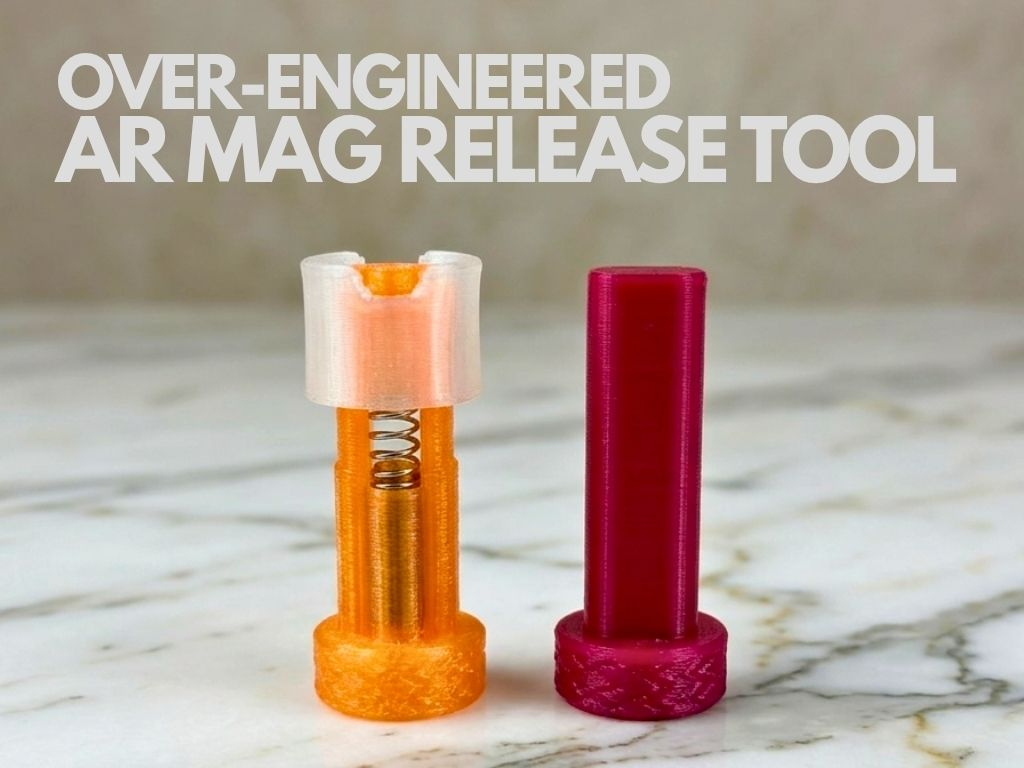 Over-Engineered AR15 Mag Release Tool
