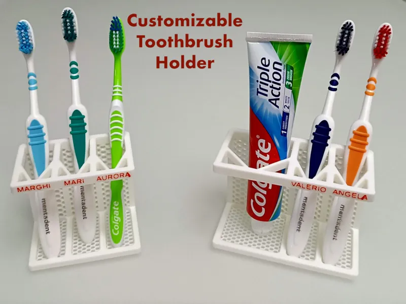 Customizable Toothbrush Holder