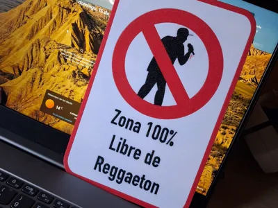 Sign 100% Reggaeton-Free Zone