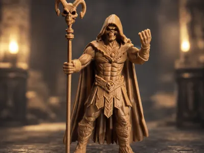 Skeleton with Staff 