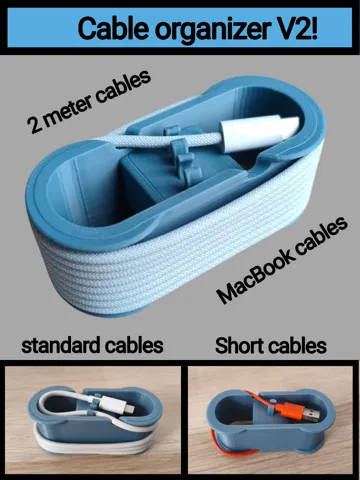 Organizador: Cable organizer V2 - (Long cable compatible) - USB — vista de referencia 2