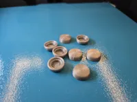 10x 15mm PETG - weniger Support - 0.12mm layer, 3 walls, 15%
