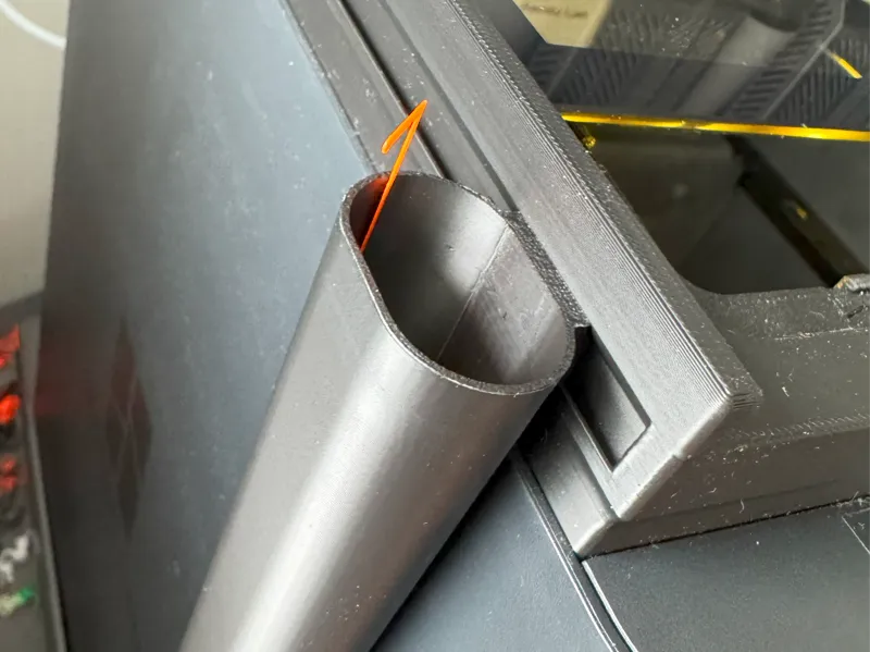 Purge line bucket for AMS Glass Slider / Riser