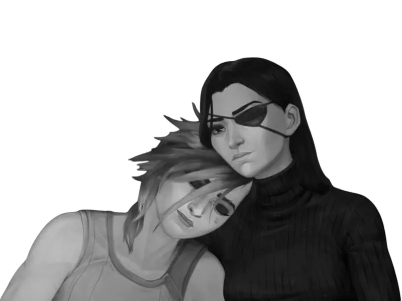 Arcane Vi & Caitlyn Cuddle Together