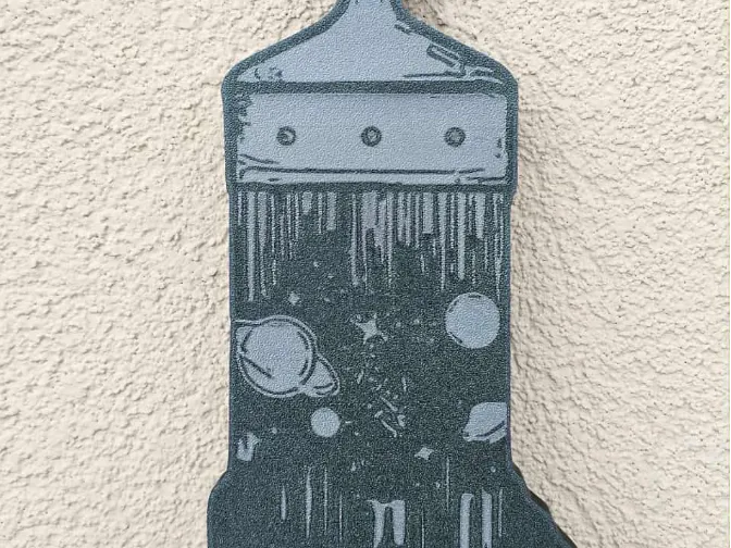 Galaxy Paintbrush Wall Art