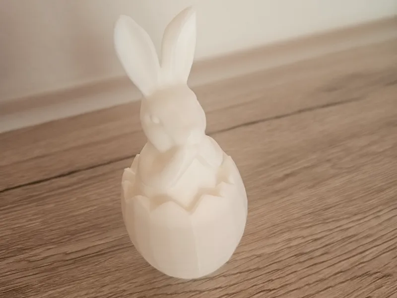 Cute Easter Bunny in Egg – 3D Print Decoration 