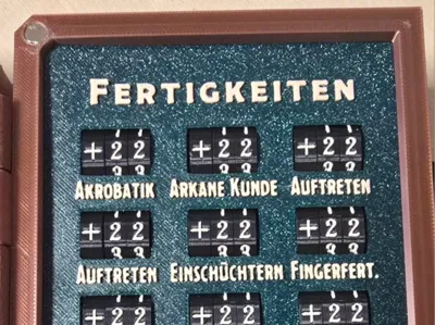 Cust. German panels for Ultimate DnD Players Kit