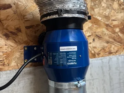 100mm ID to 130OD duct adapter (Vent-Thru Blower)