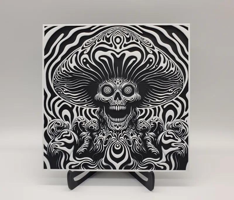 Skull Shroom Visual Illusion