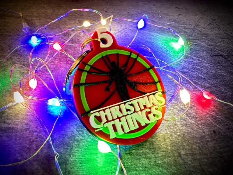 Stranger Things, Season 5 Christmas Keychain