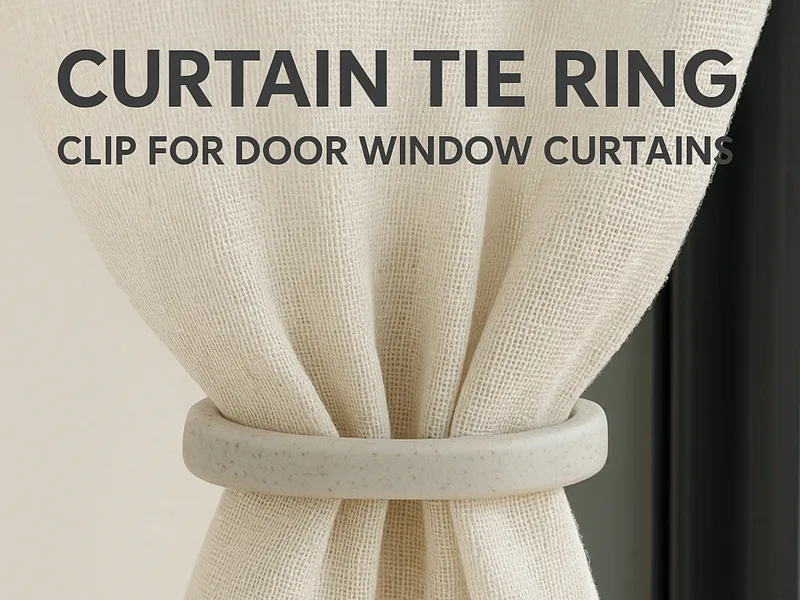 Curtain Tie Ring | Clip for Door Window Curtains