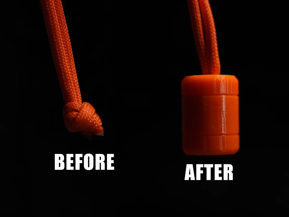 Simple Tactical Paracord 550 Bead Keychain Zipper by BorgoTechSpace MakerWorld: Download Free 3D Models - 3D model önizlemesi