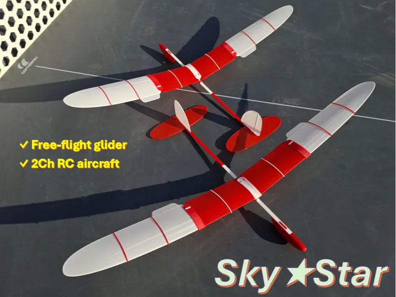Free-flight glider / RC model "SkyStar"