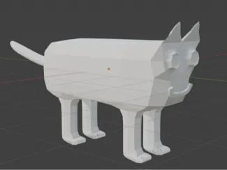 cat low poly