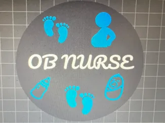 OB Nurse Badge Reel
