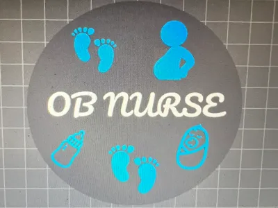 OB Nurse Badge Reel