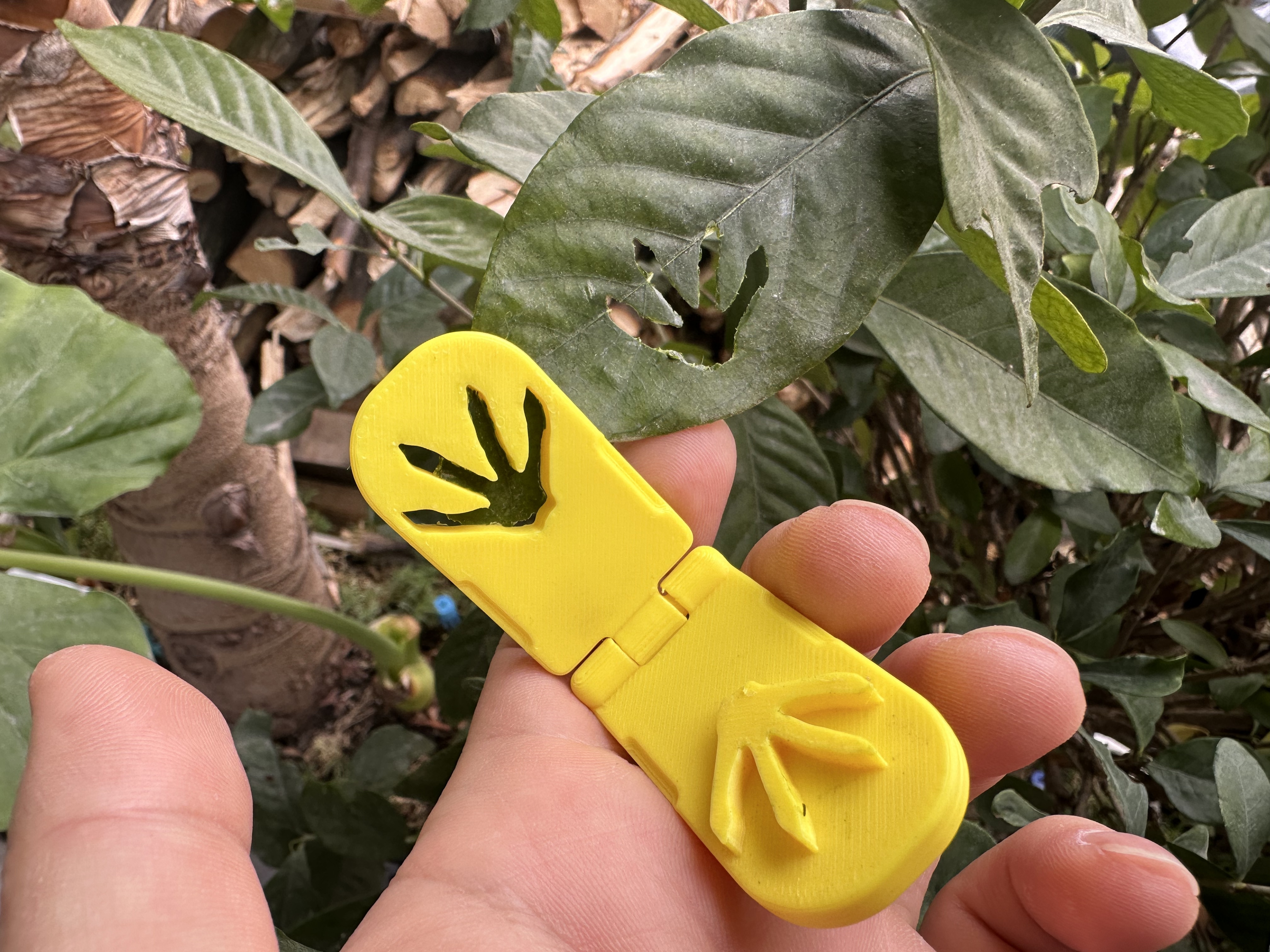 Miniatura 8 do modelo 3D 树叶印章 动物爪印