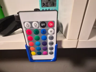 RGB LED remote holder - wall mount