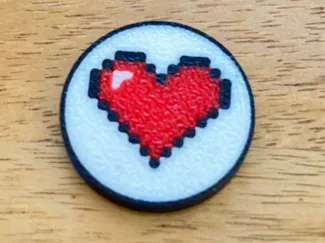 Simple Heart Coins For Your Board Game!