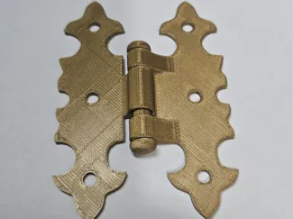decorative hinge - printed on place