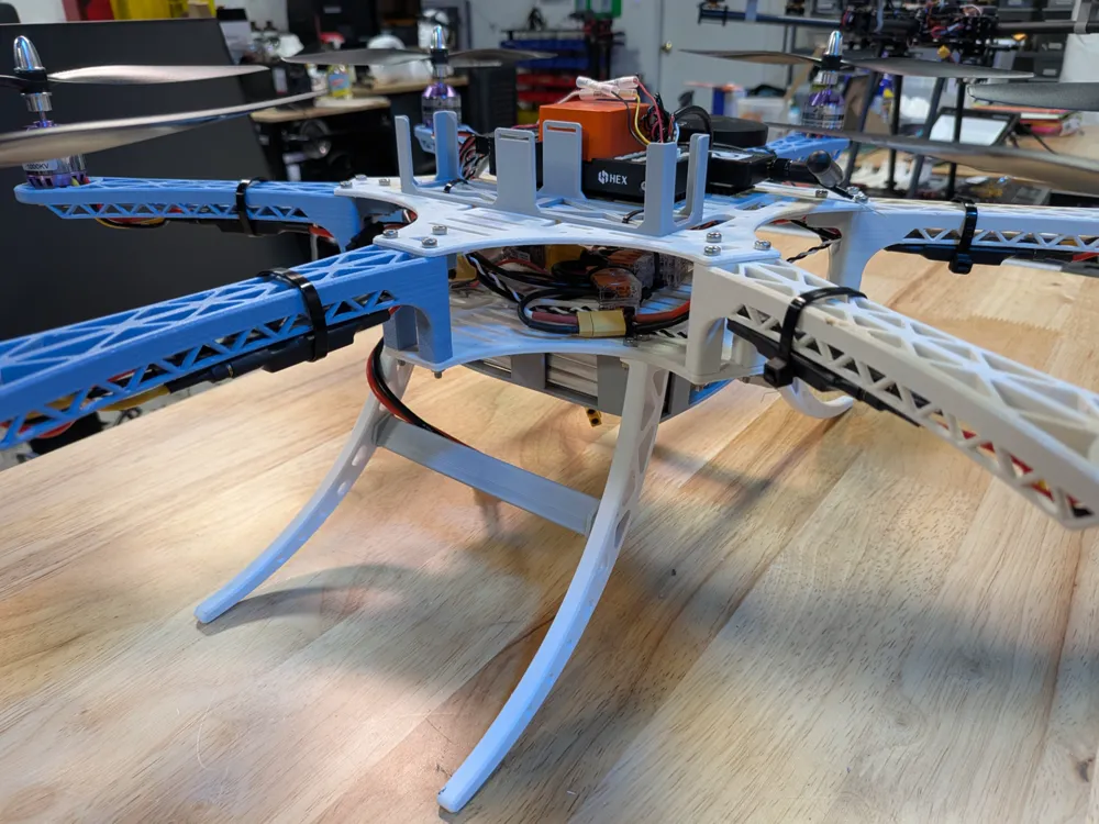 AX540 Hexacopter Frame - Free 3D Print Model - MakerWorld
