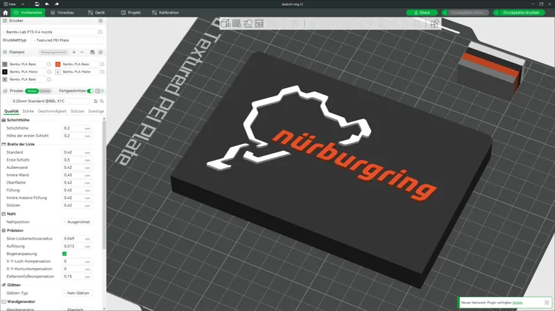 Nürburgring Logo Plate