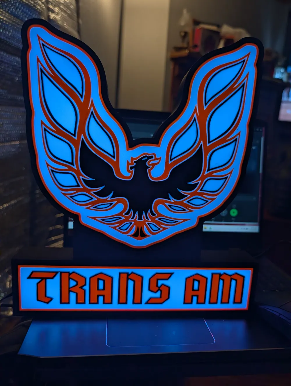 Trans Am lightbox - Free 3D Print Model - MakerWorld