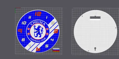 CHELSEA lightbox Clock