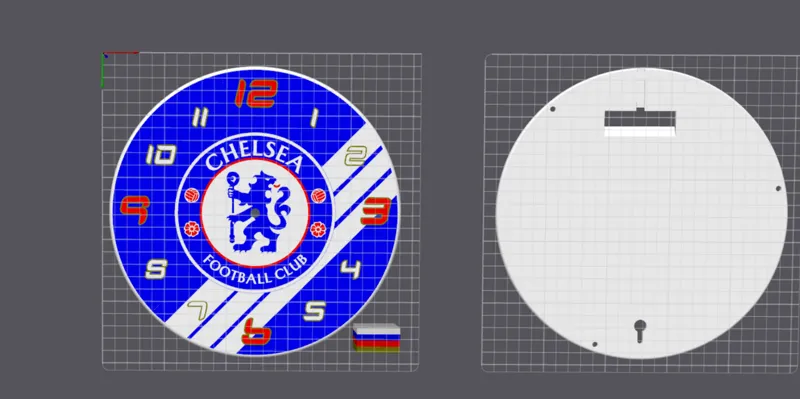CHELSEA lightbox Clock
