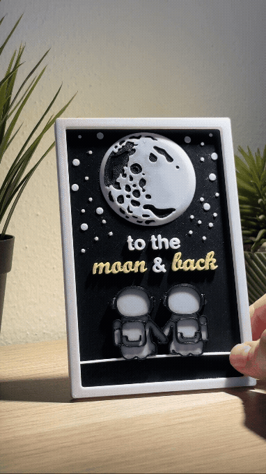 To the Moon & Back – Quadro Decorativo