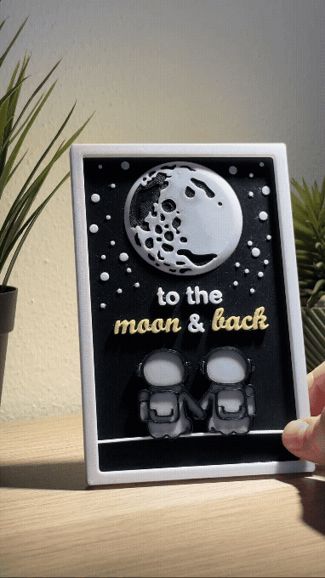 To the Moon & Back – Quadro Decorativo