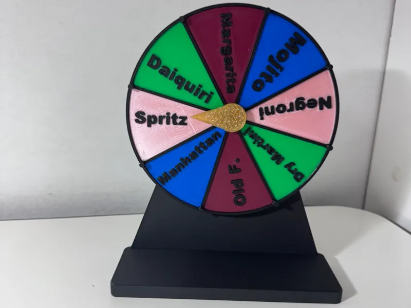 Spin & Sip: gira la ruota e scegli il tuo Cocktail