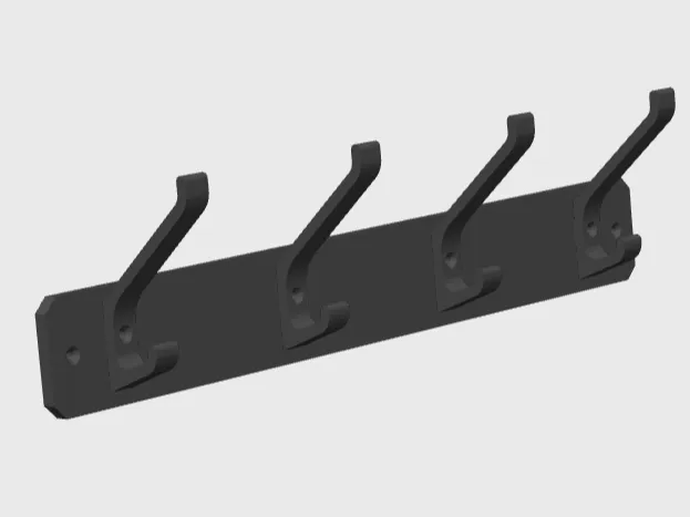 Wall-Mounted Coat Rack – 4 Hooks