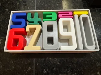 Montessori Sum Blocks Container