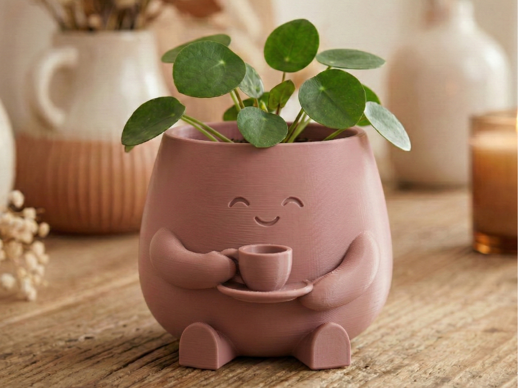 Miniatura 1 do modelo 3D "Barista Buddy" - Cute Planter 