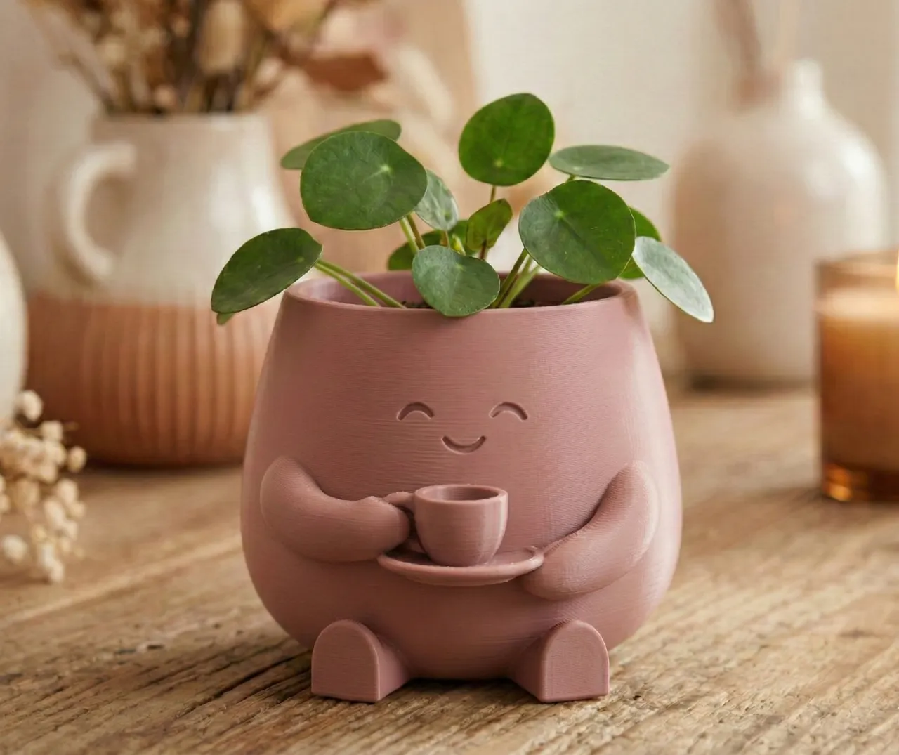 "Barista Buddy" - Cute Planter view 3