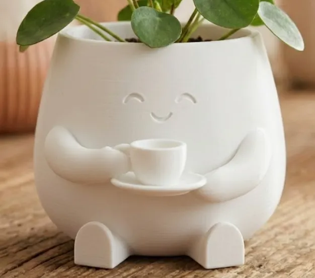 "Barista Buddy" - Cute Planter view 4