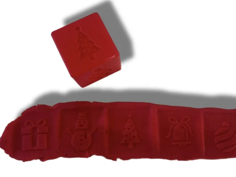Christmas Stamping Cube for Play-Doh