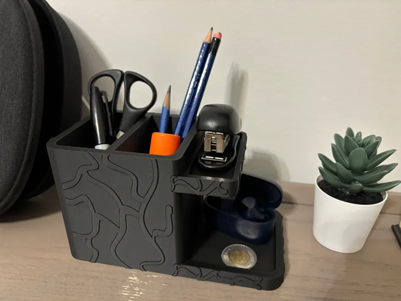 Textured Desk Organizer Wavy