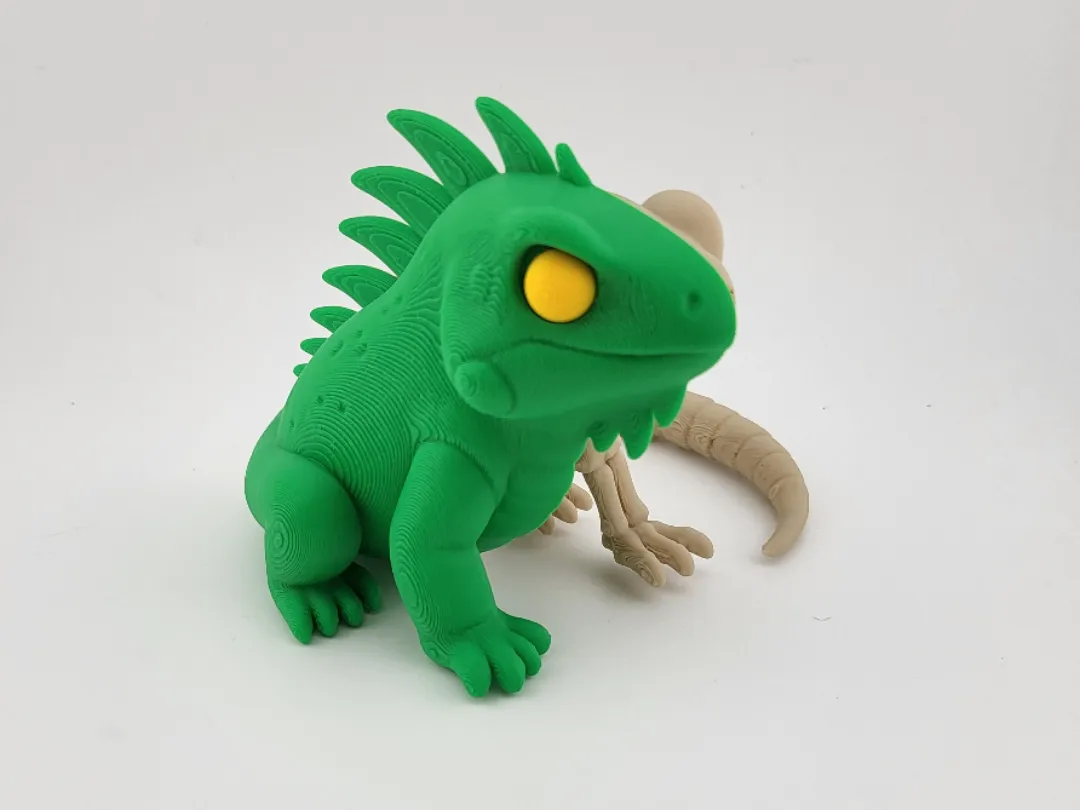 Kawaii Iguana Skeleton Keychain Reptile Skeleton by Mad power MakerWorld: Download Free 3D Models - 3D model önizlemesi