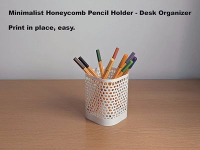 Minimalist Honeycomb Pencil Holder-Desk Organizer
