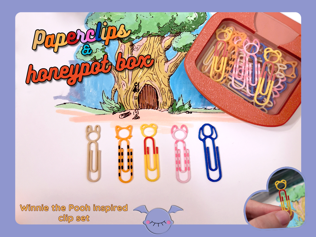 Winnie the Pooh inspired paperclips
